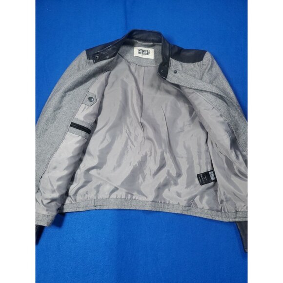 MTWTFSS Weekday Women Nikita Mix Jacket Biker Size XS NEW NWOT - Picture 6 of 16